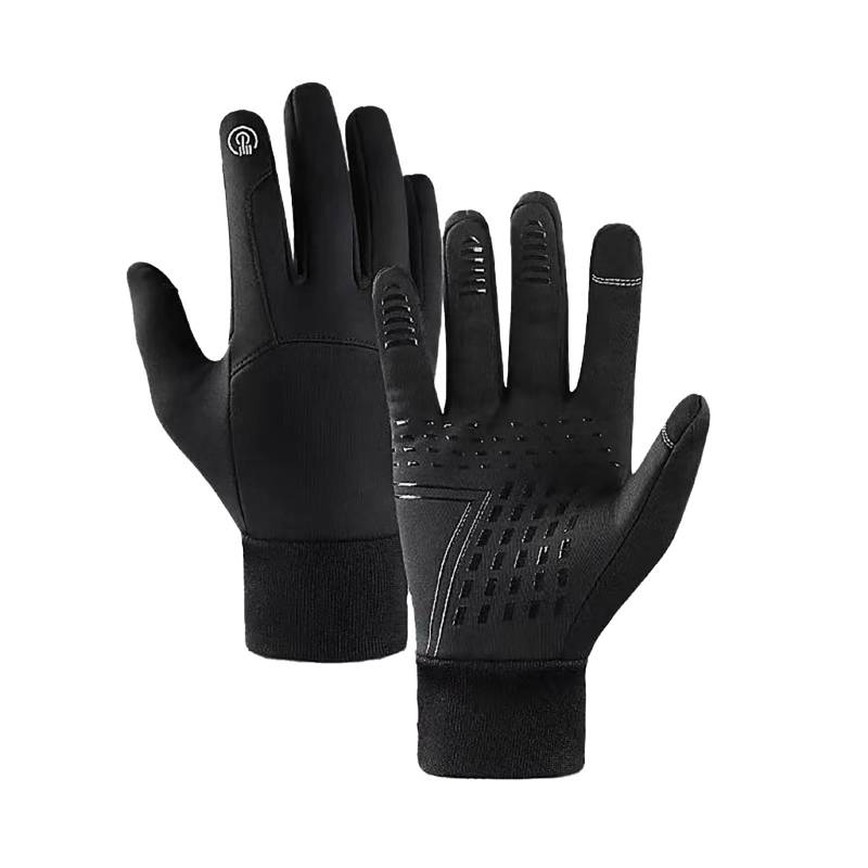 vejtmcc Yobenki Warm Winter Gloves Anti Slip Touchscreen Gloves Windproof And Water Running Gloves Thermal Gloves Cold Weather Cycling Gloves For Men Women Walking Riding Drivin Tauben (Black, L) von vejtmcc