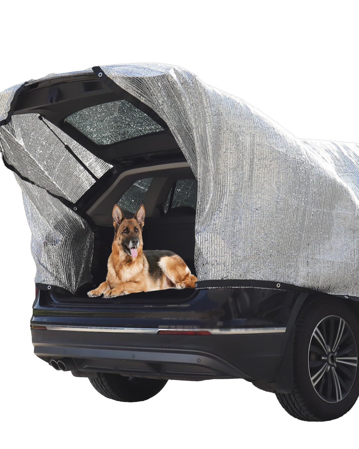 vensovo 70% Schattennetz Auto - 3x3,6m UV Alunetz Sonnenschutz Hitzeschutz für Car, Dogs von vensovo