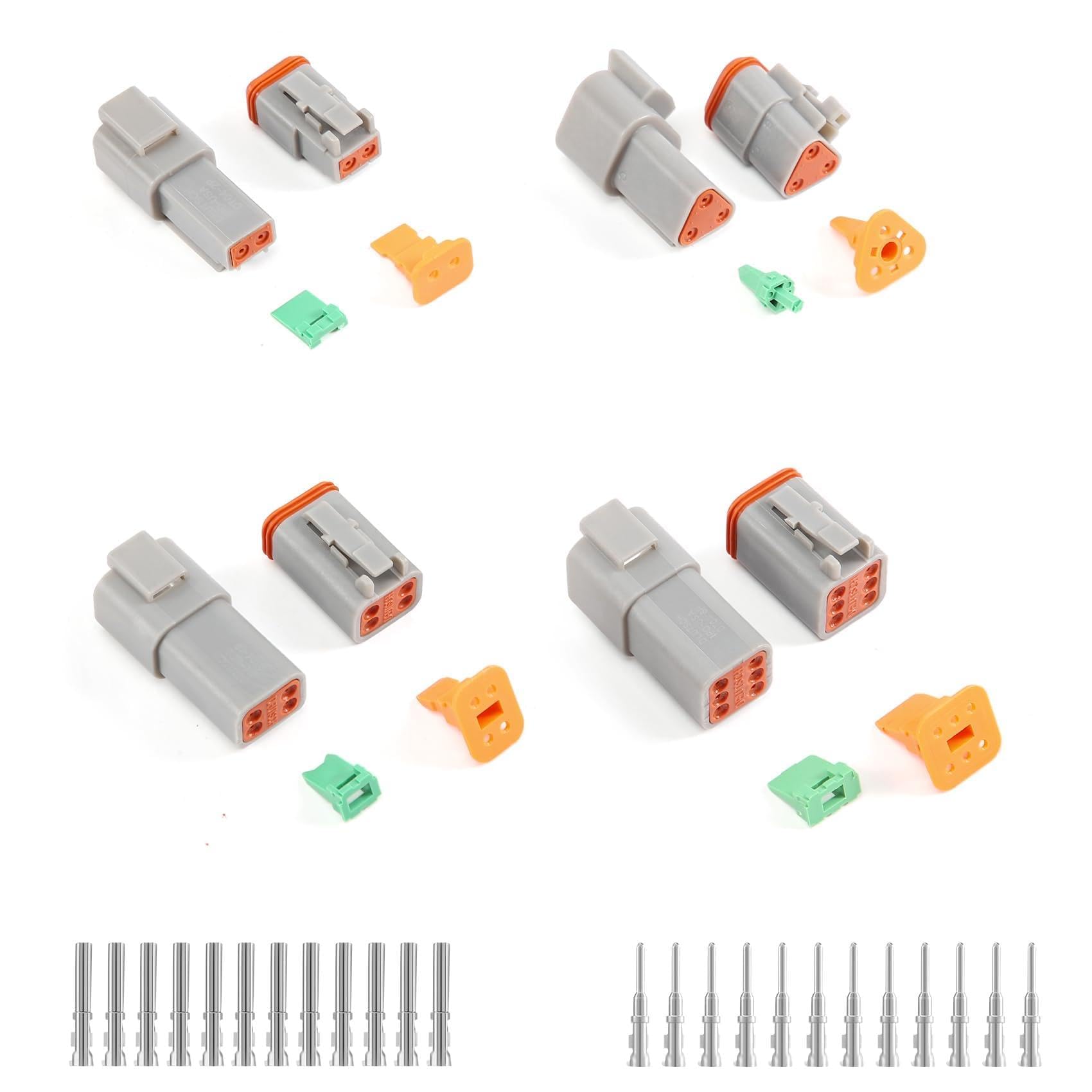 veorly 1 Box für Deutsch DT Serie Wasserdichtes Kabel Verbinder Kit DT06-2 3 4 6S DT04-2 3 4 6P Automotive Versiegelter Stecker von veorly