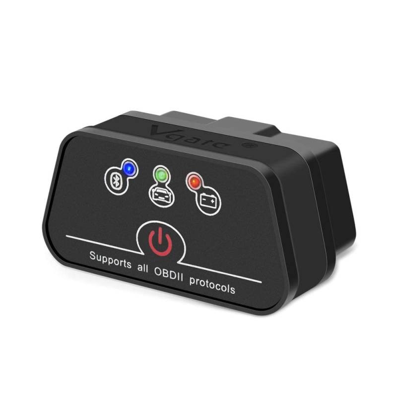 OBD2 Bluetooth, Vgate icar 2 BLE4.0 OBDII Schnittstelle OBD Diagnostic Tool Motor Test für iOS, iPad und Android (Schwarz) von Vgate