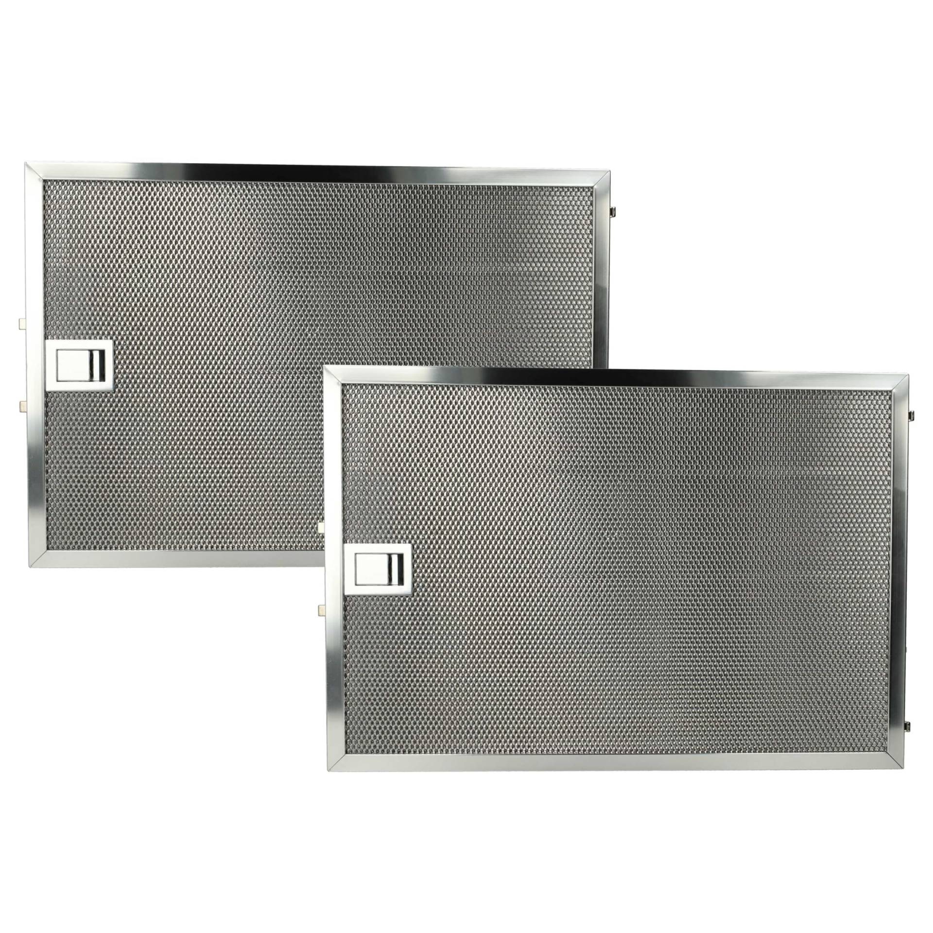 vhbw 2x Filter Metallfettfilter kompatibel mit Miele DA5290 W (2005-2006) Dunstabzugshaube - 36,8 x 25,4 x 0,9 cm, Edelstahl von vhbw