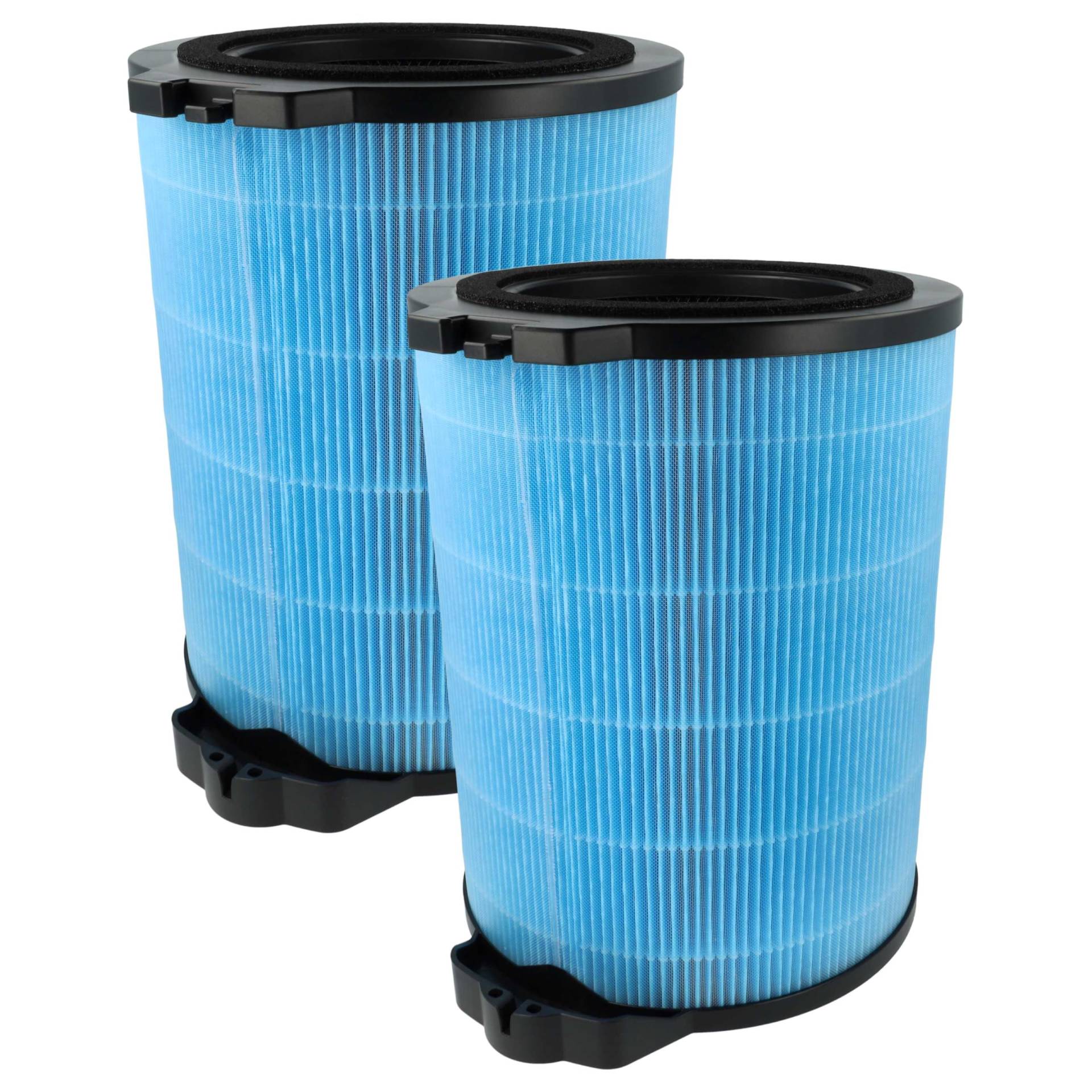 vhbw 2x HEPA Filter kompatibel mit Hoover H-PURIFIER 700 Luftreiniger - Ersatz-Filter mit integriertem Aktivkohle-Filter von vhbw