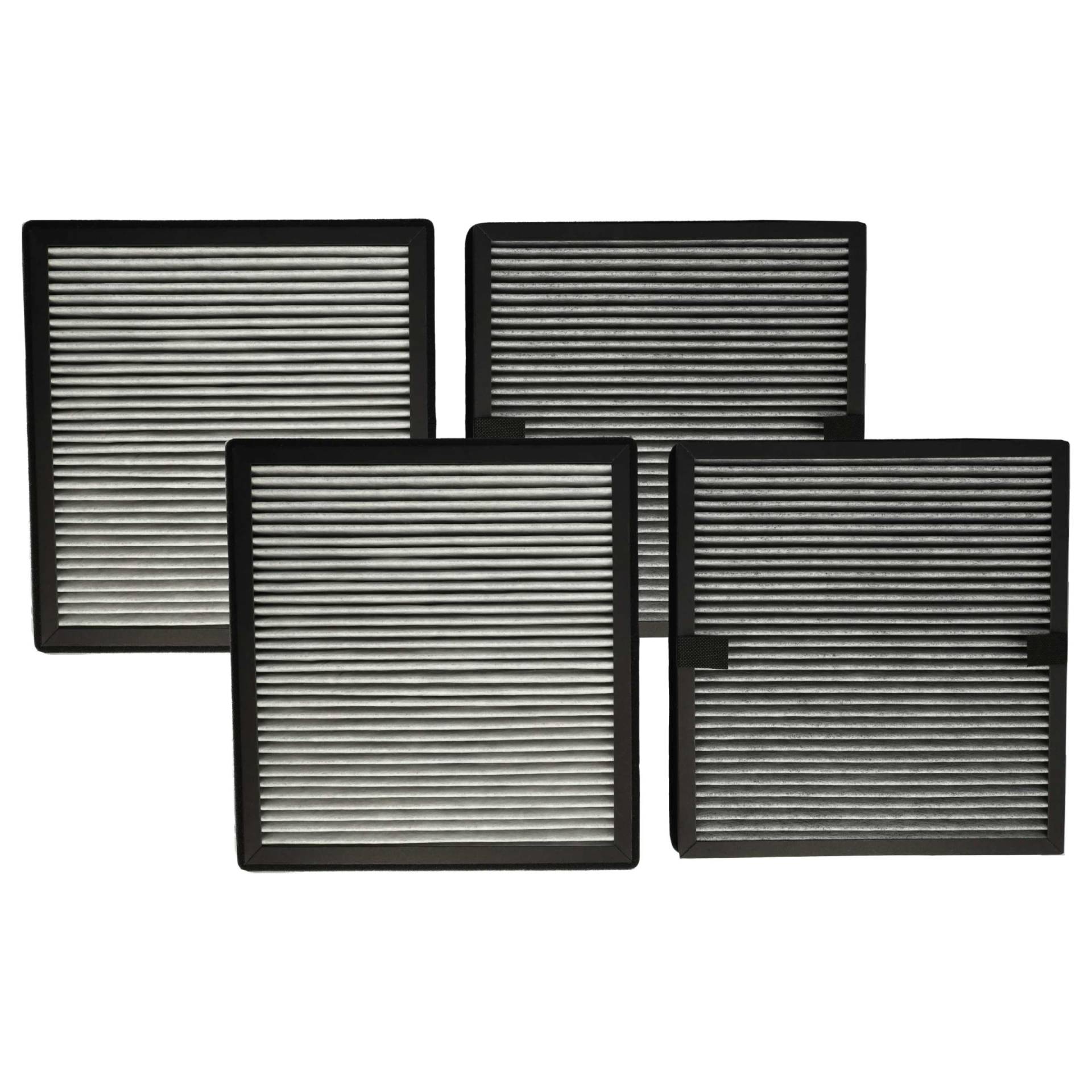 vhbw 4-teiliges Filter-Set kompatibel mit Ideal AP25 Luftreiniger - HEPA-Filter, Aktivkohlefilter von vhbw