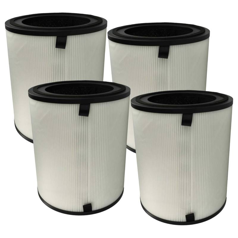 vhbw 4x HEPA Filter HEPA kompatibel mit Levoit LV-H133-RF Luftreiniger - Ersatz-Filter mit integriertem Aktivkohle-Filter von vhbw