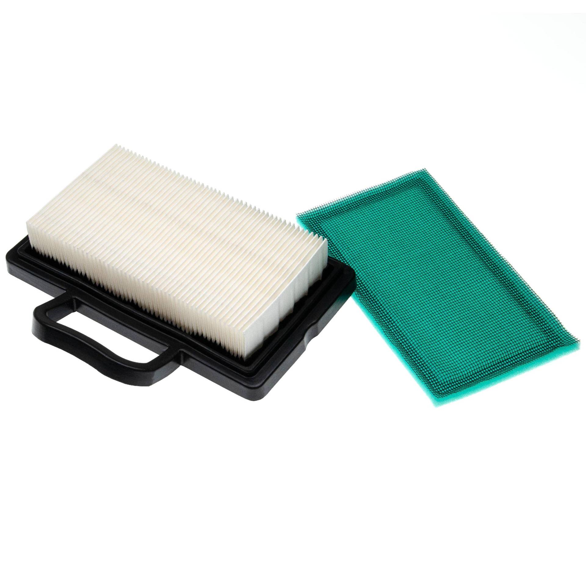 vhbw 1x Vorfilter, 1x Luftfilter Ersatz für Briggs & Stratton 273638S, 792101 für Rasentraktor - 2-tlg. Filter-Set von vhbw