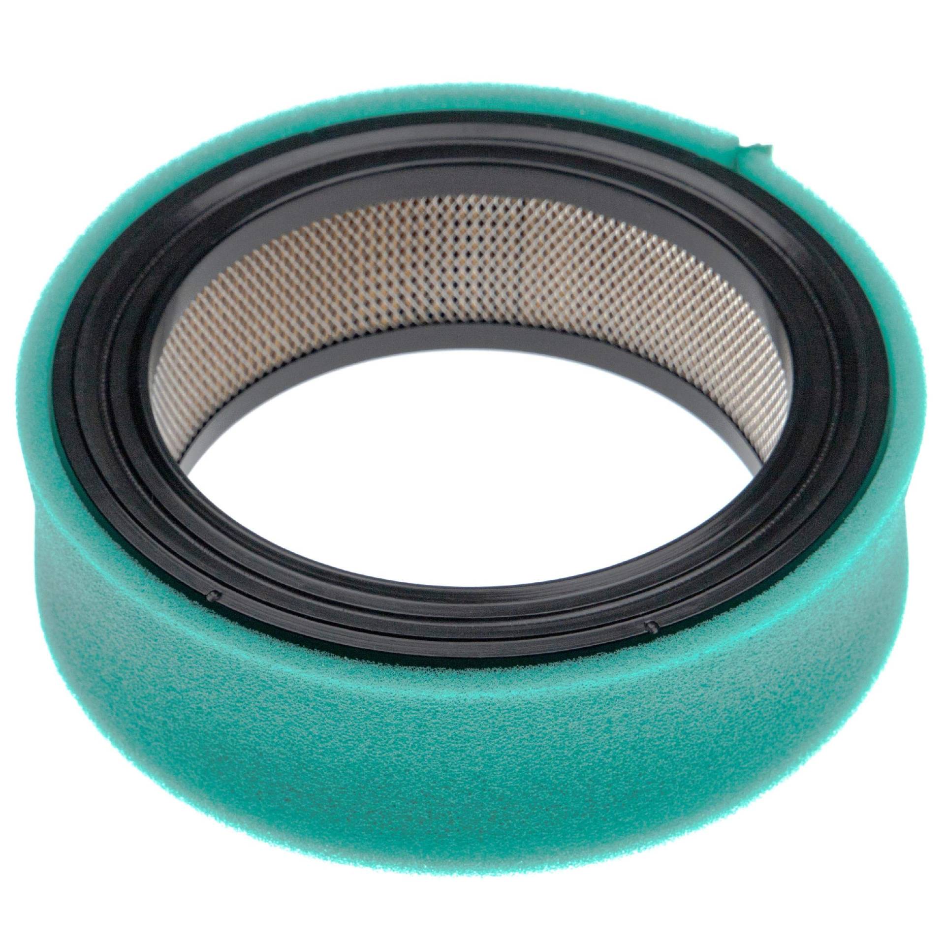 vhbw 1x Luftfilter, 1x Vorfilter Ersatz für Clark Equipment 6518241 für Rasentraktor, Aufsitzmäher von vhbw