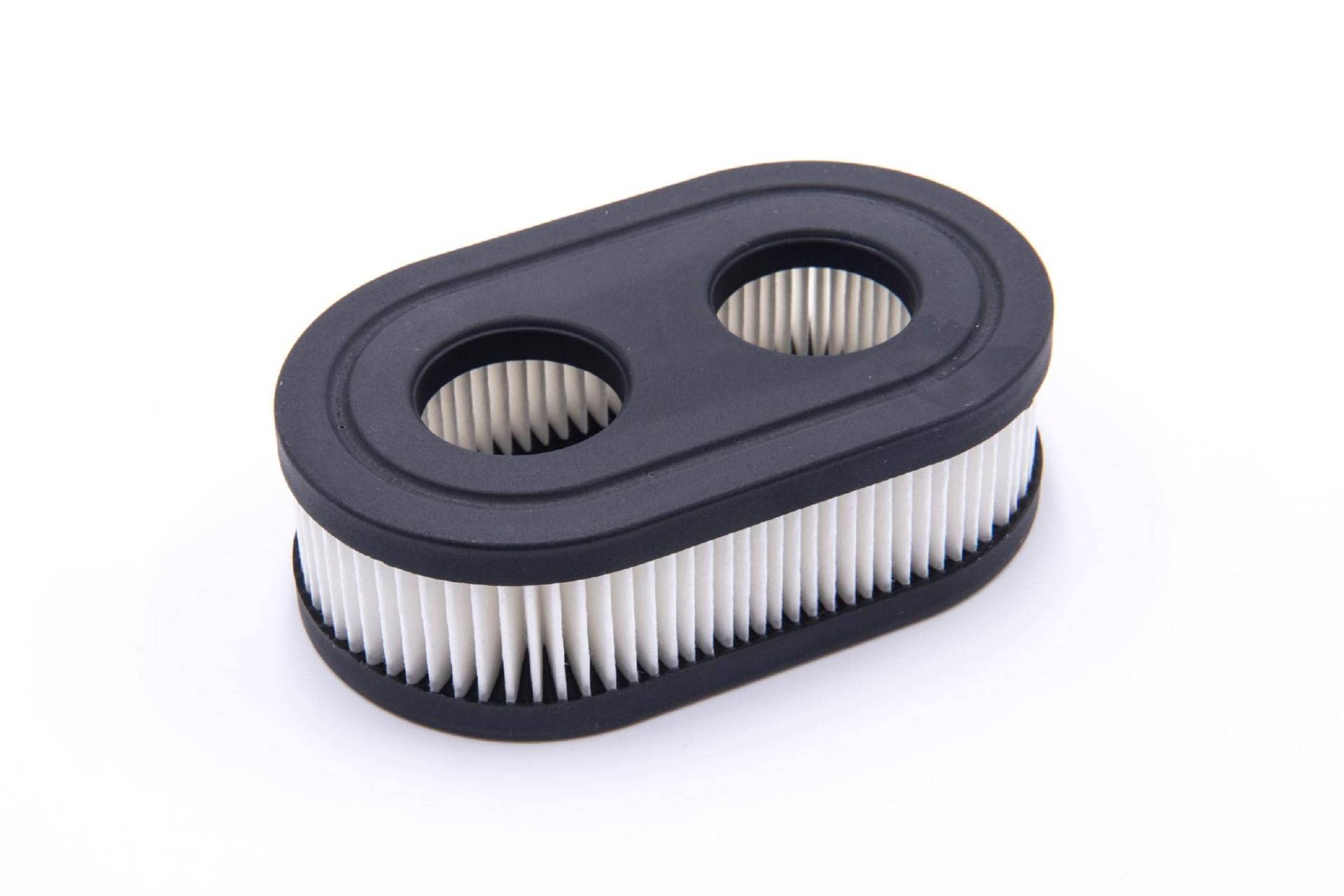 vhbw Papier-Luftfilter Ersatzfilter 11,1 x 6,7 x 3,4cm schwarz, weiß kompatibel mit Rasenmäher Briggs & Stratton 09P702-0045-F1, 09P702-0046-F1 von vhbw