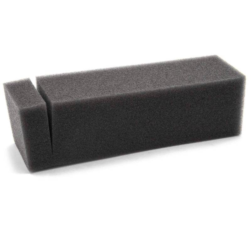 vhbw Schaum-Luftfilter Ersatzfilter 14, x 3,9 x 3,0cm schwarz kompatibel mit Rasenmäher Ersatz für Tecumseh 23410026 von vhbw