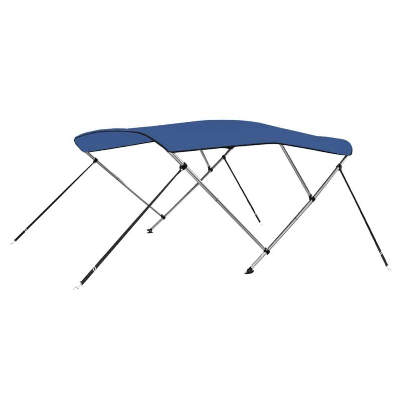 vidaXL 3-Bow Bimini Top Anti-Mehltau Verdeck Bootsverdeck Boot Sonnendach Sonnenverdeck Sonnensegel Sonnenschutz Blau 183x160x137cm von vidaXL