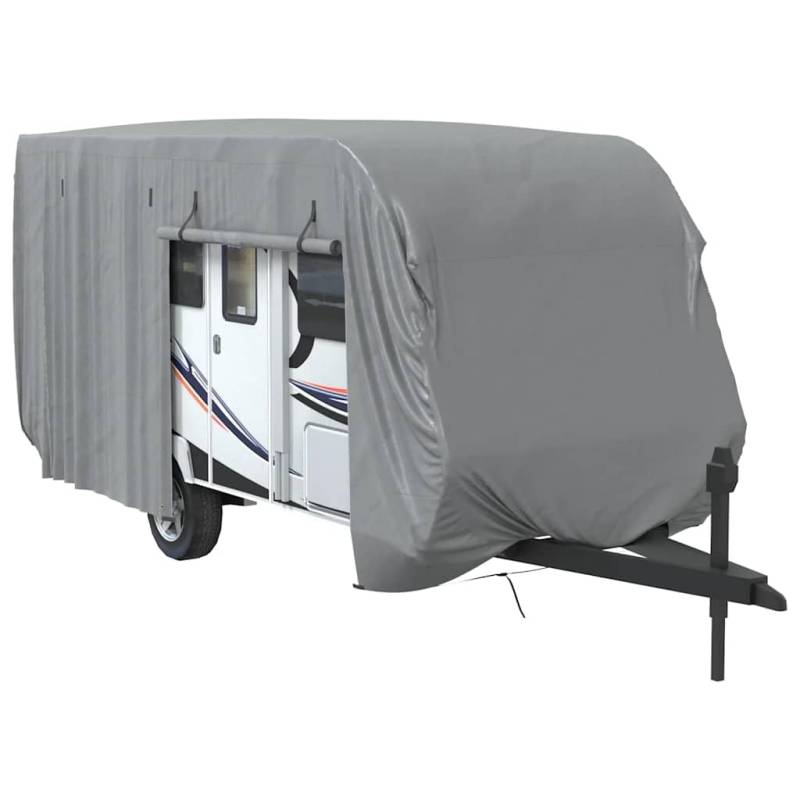 vidaXL Schutzhülle für Wohnwagen Grau 550x250x220 cm Vliesstoff von vidaXL