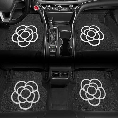 Auto FußMatten Für BM*W 3 Series E90 Limousine 2005-2013,Wasserfest Antirutsch Fussmatten Massanfertigung Innenausstattung Vorne Und Hinten ZubehöR.,A/Four Front and Four Rear Foot mats von vmwia