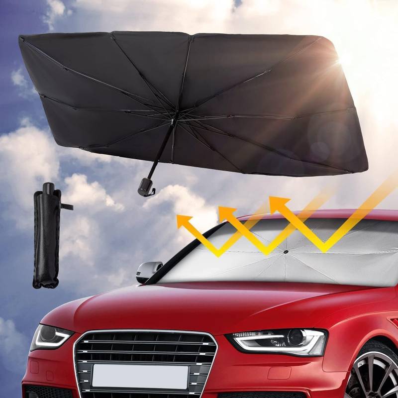 Sonnenschutz Auto Frontscheibe für Audi A4 B9 2017 2018 2019 2020 2021 2022 2023 2024, Windschutzscheibe Sonnenschutz,Sonnenschutz Frontscheibe Innen,Sonnenschirm Auto,Wärmeisolierter von vvvyfx