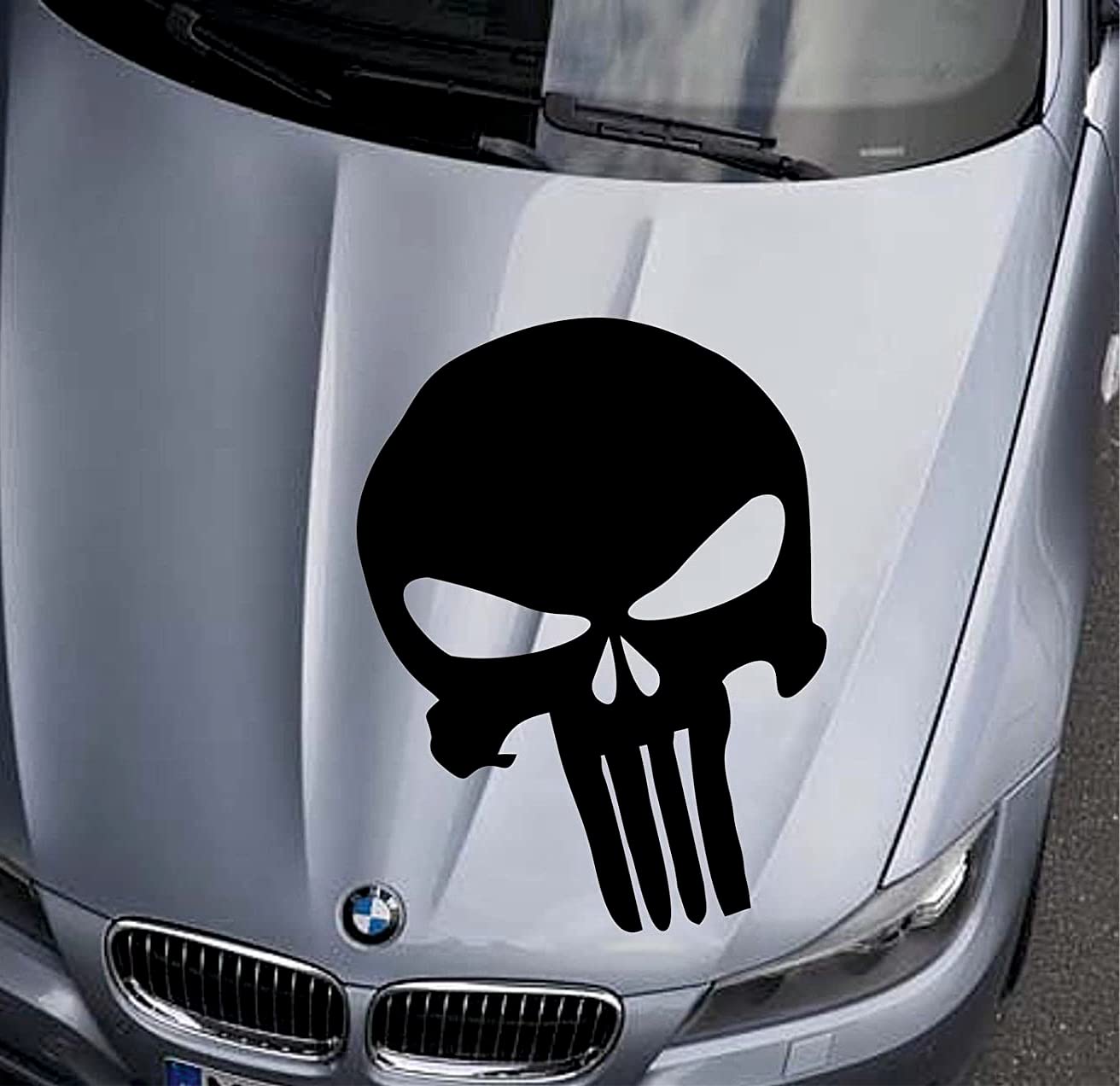 wDesigns Autoaufkleber The Punisher Totenkopf Aufkleber Motorhaube Sticker Schädel von wDesigns