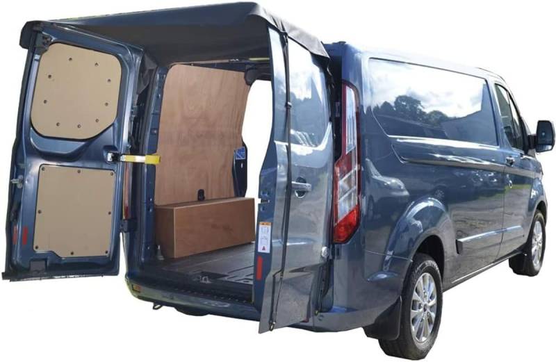 T5 Hintere Markisenabdeckung strapazierfähig 210D Oxford-Gewebe Wohnmobil Schutz für T5.1 T6 Fo/rd Transit Op/EL Vi/varo (2001-2019) Wohnwagen, rv,Van,Camping Zubehör, mit Metallclip,Schwarz von wanweimei