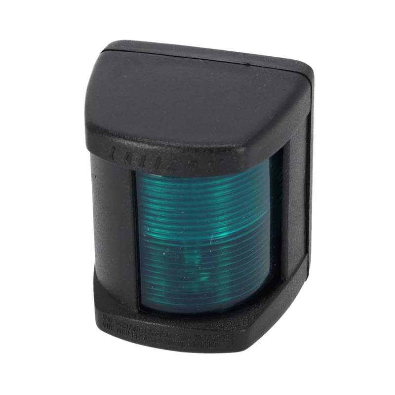 wellenshop LED Steuerbordlaterne Boot Navigationsbeleuchtung 12V Schwarz von wellenshop