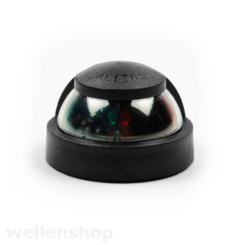 wellenshop LED Zweifarbenlaterne Positionslicht Boot Leuchte 12V Schwarz von wellenshop