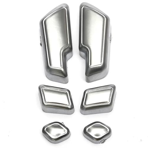 wfqxili [Replacement] 6Pcs Chrome Autotür Sitz Einstellen Tasten Schalter for Mercedes for Benz E Klasse W204 W205 W212 W218 X204 x166 CE for GLK for GL for ML for CLS for GL von wfqxili