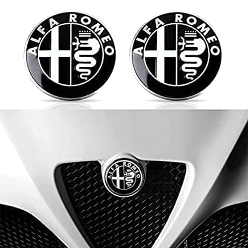 Auto Emblem Aufkleber, für Alfa Romeo 147 156 159 166 3D Badge Logo Emblem Buchstaben Abziehbilder Abzeichen Dekoration Car Styling,A von whchion