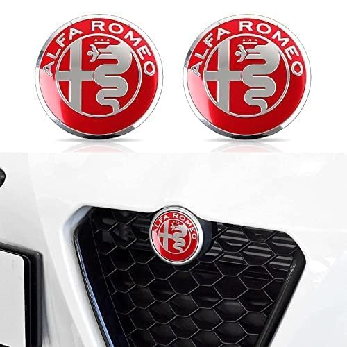 Auto Emblem Aufkleber, für Alfa Romeo 147 156 159 166 3D Badge Logo Emblem Buchstaben Abziehbilder Abzeichen Dekoration Car Styling,B von whchion