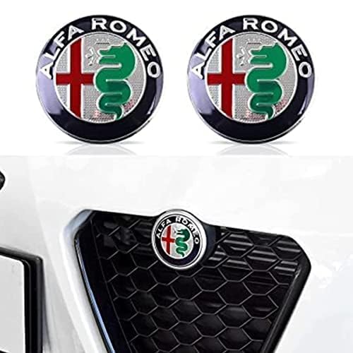 Auto Emblem Aufkleber, für Alfa Romeo 147 156 159 166 3D Badge Logo Emblem Buchstaben Abziehbilder Abzeichen Dekoration Car Styling,C von whchion