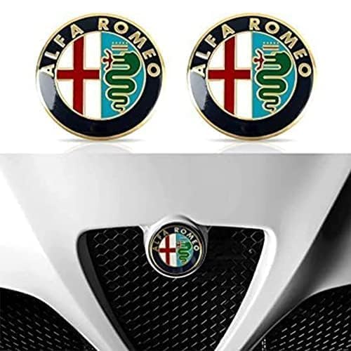 Auto Emblem Aufkleber, für Alfa Romeo 147 156 159 166 3D Badge Logo Emblem Buchstaben Abziehbilder Abzeichen Dekoration Car Styling,D von whchion