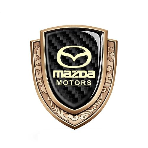 Auto Emblem Aufkleber, für Mazda 5 Atenza CX3 RX7 626 CX9 Spoiler MX5 CX5 CX7 RX8 3D Badge Logo Emblem Buchstaben Abziehbilder Abzeichen Dekoration Car Styling,B von whchion