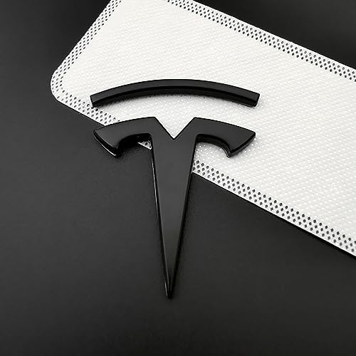 Auto Emblem Aufkleber, für Tesla 3D Badge Logo Emblem Buchstaben Abziehbilder Abzeichen Dekoration Car Styling,B von whchion