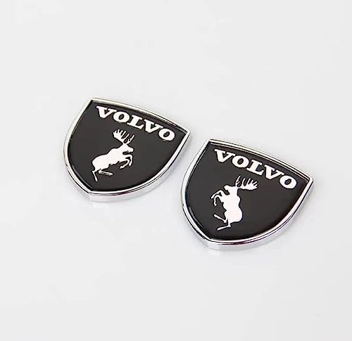 Auto Emblem Aufkleber, für Volvo S60 S80 S90 XC60 XC90 3D Badge Logo Emblem Buchstaben Abziehbilder Abzeichen Dekoration Car Styling,A von whchion