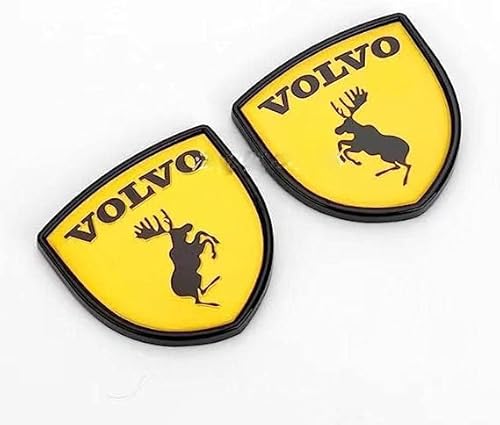 Auto Emblem Aufkleber, für Volvo S60 S80 S90 XC60 XC90 3D Badge Logo Emblem Buchstaben Abziehbilder Abzeichen Dekoration Car Styling,D von whchion