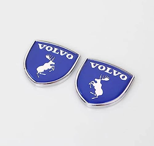 Auto Emblem Aufkleber, für Volvo S60 S80 S90 XC60 XC90 3D Badge Logo Emblem Buchstaben Abziehbilder Abzeichen Dekoration Car Styling,F von whchion