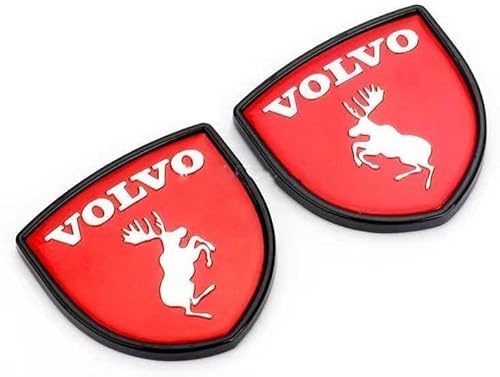 Auto Emblem Aufkleber, für Volvo S60 S80 S90 XC60 XC90 3D Badge Logo Emblem Buchstaben Abziehbilder Abzeichen Dekoration Car Styling,H von whchion