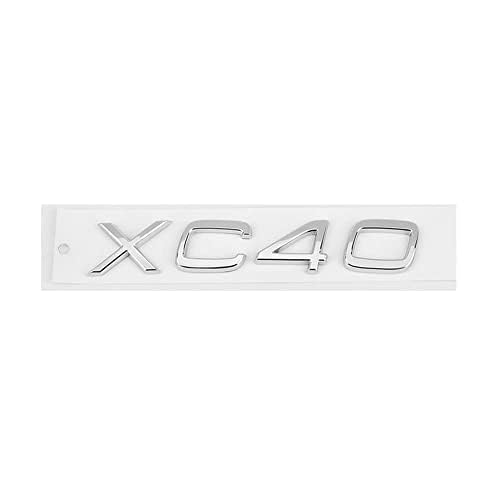 Auto Emblem Aufkleber, für Volvo XC40 XC60 XC90 C30 3D Badge Logo Emblem Buchstaben Abziehbilder Abzeichen Dekoration Car Styling,A von whchion