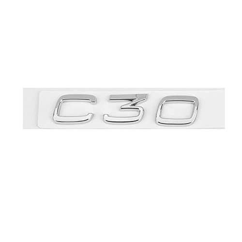 Auto Emblem Aufkleber, für Volvo XC40 XC60 XC90 C30 3D Badge Logo Emblem Buchstaben Abziehbilder Abzeichen Dekoration Car Styling,H von whchion