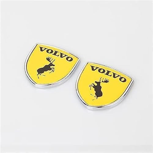 Auto Emblem Aufkleber, für Volvo XC60 S40 S60 S90 XC40 XC70 XC90 V40 V60 3D Badge Logo Emblem Buchstaben Abziehbilder Abzeichen Dekoration Car Styling,B von whchion