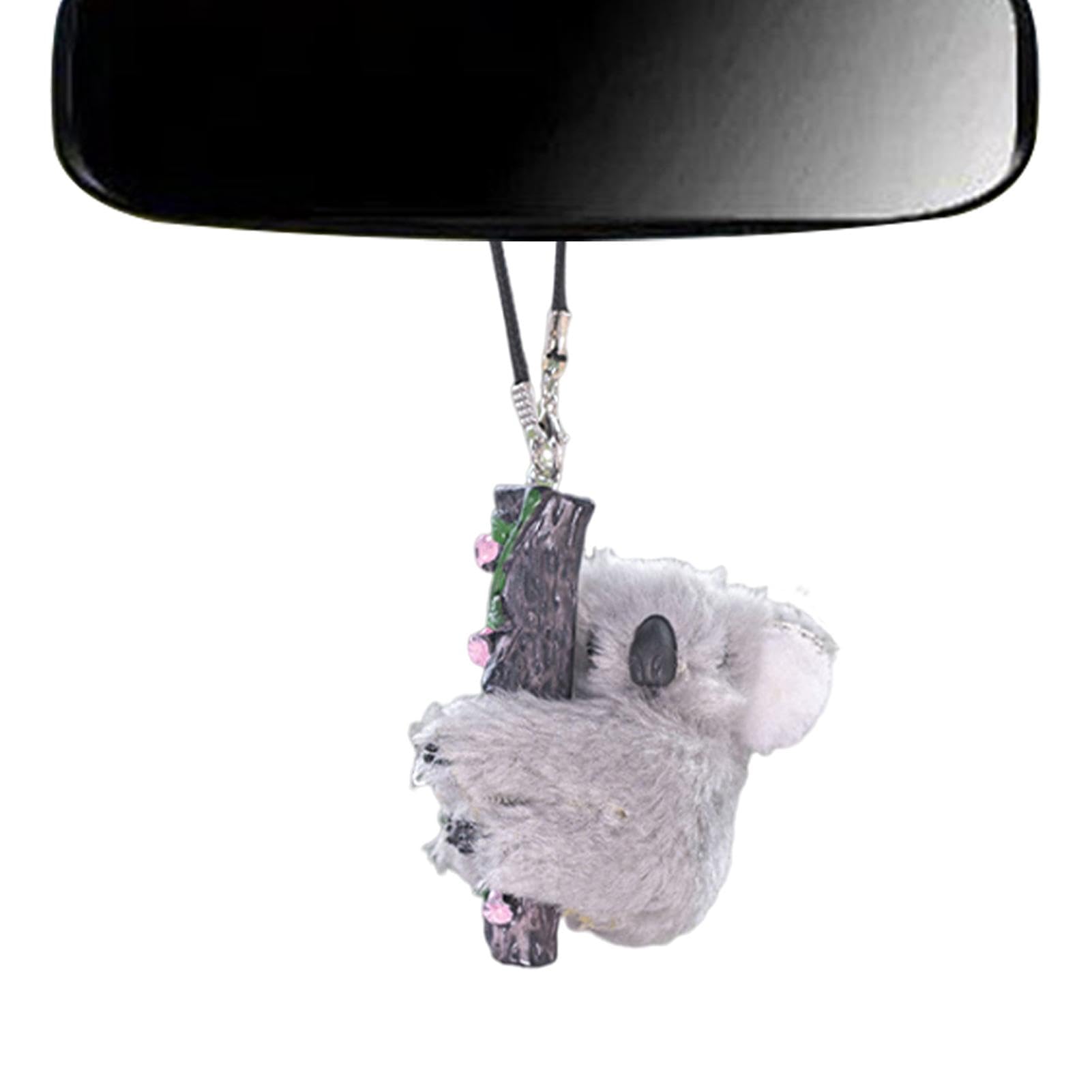 wiroouia Niedlicher Autoanhänger, niedliche Ornamente fürs Auto,Koala-Autoanhänger zum Aufhängen | Plüschauto-LKW-Ornament, Autoanhänger zum Aufhängen, Autodekorationszubehör für den Autoinnenraum von wiroouia