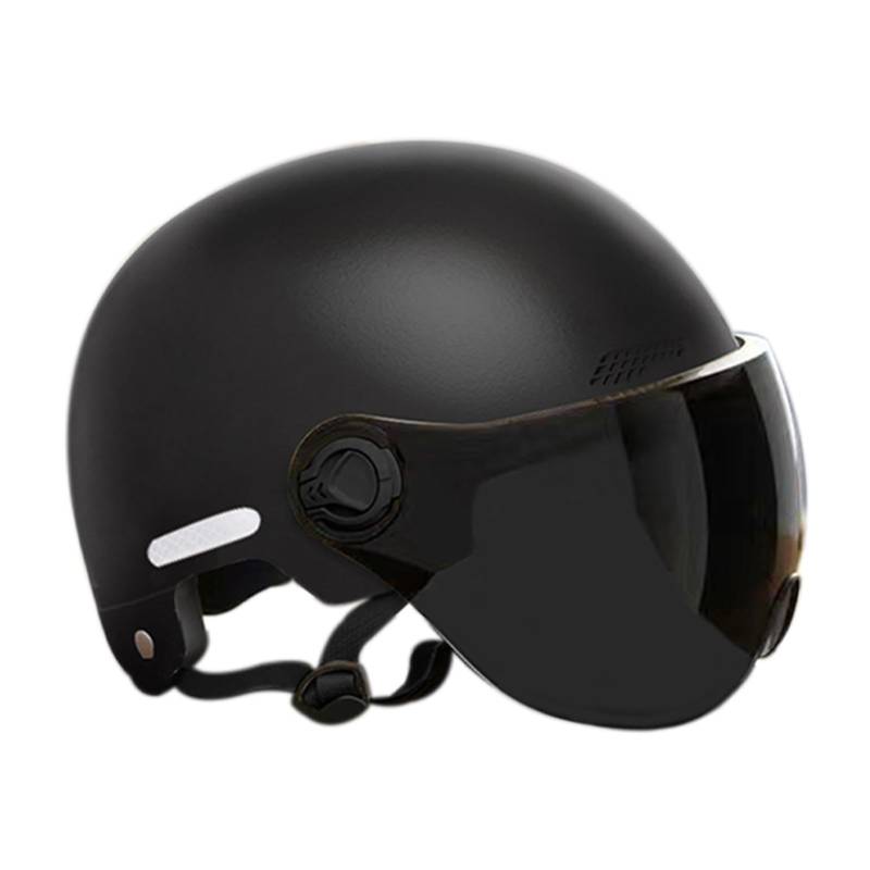 wiroouia Schutzhelm für Herren, Schutzhelm | Tragbare Halbkopfkappe für Motorräder - Open-Face-Kopfbedeckung, Half-Face-Fahrradhüte, Sonnenschutz für Cruiser, Roller, Motorrad, Motocross von wiroouia