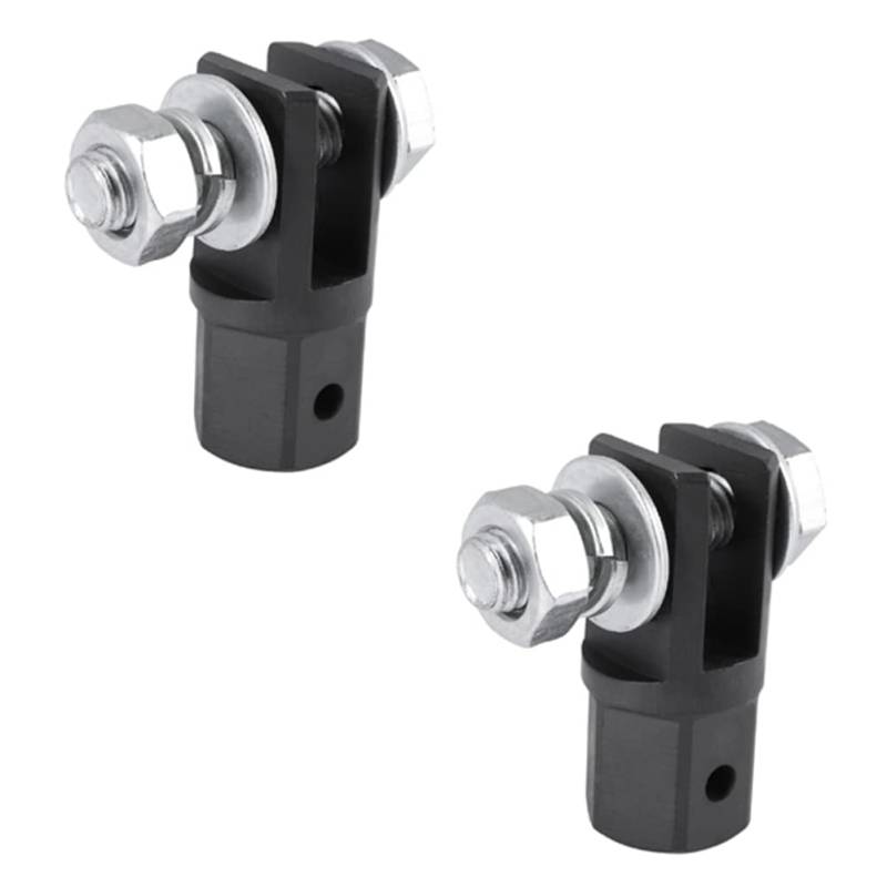 wisspair 2 Stück Scherenheber-Adapter Aus Schwarzem Metall 1/2 Zur Verwendung mit 1/2-Antrieb oder Schlagschraubern IJA001 von wisspair