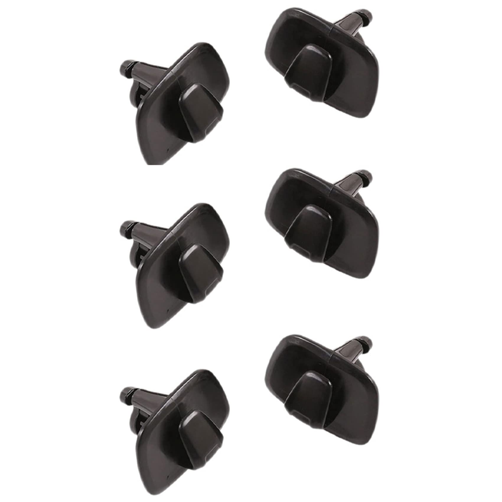 wisspair 6PCS Dachhaken Innen ABS Schwarz für Auto Kleiderbügel Kleiderbügel für V90 S90 XC40 XC60 XC90 2015-2020 von wisspair