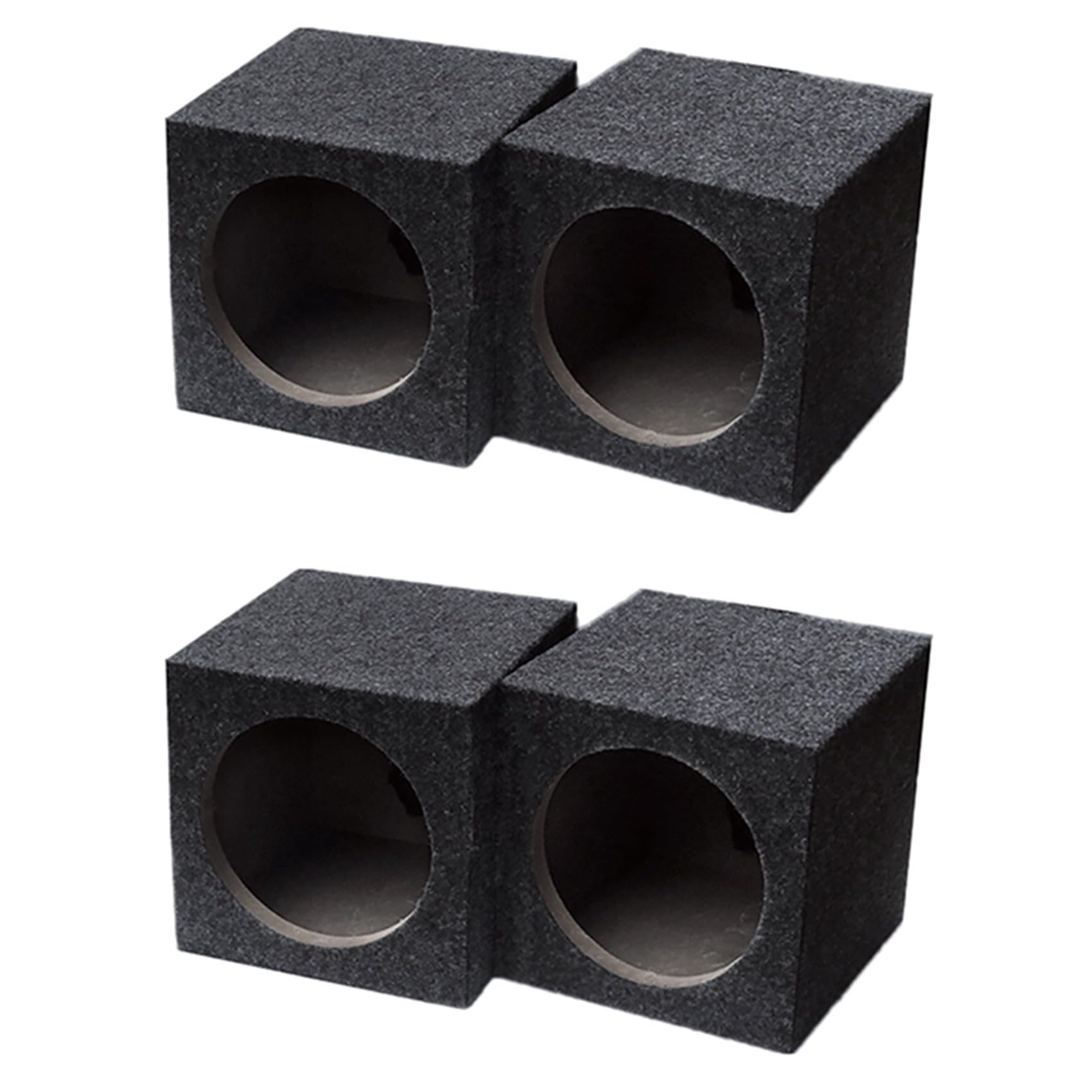 wisspair Einzelne 6,5-Lautsprecherbox Universal versiegelte Lautsprecherboxen Auto-Lautsprecherbox Auto-Subwoofer-Boxen für Automusik 2 Paar von wisspair