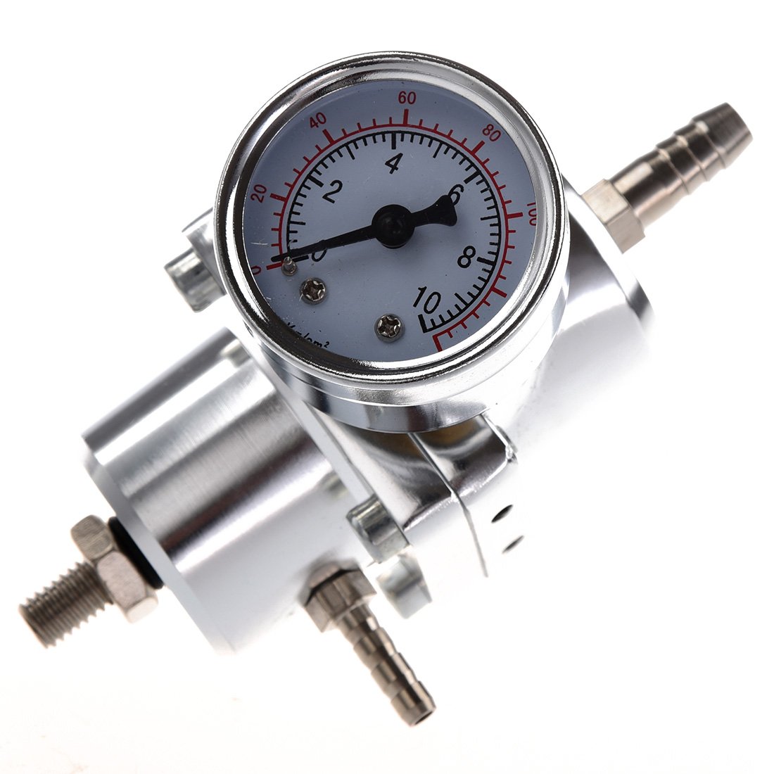 wisspair Universal Auto Fuel Einstellbarer Druckregler mit Manometer von wisspair