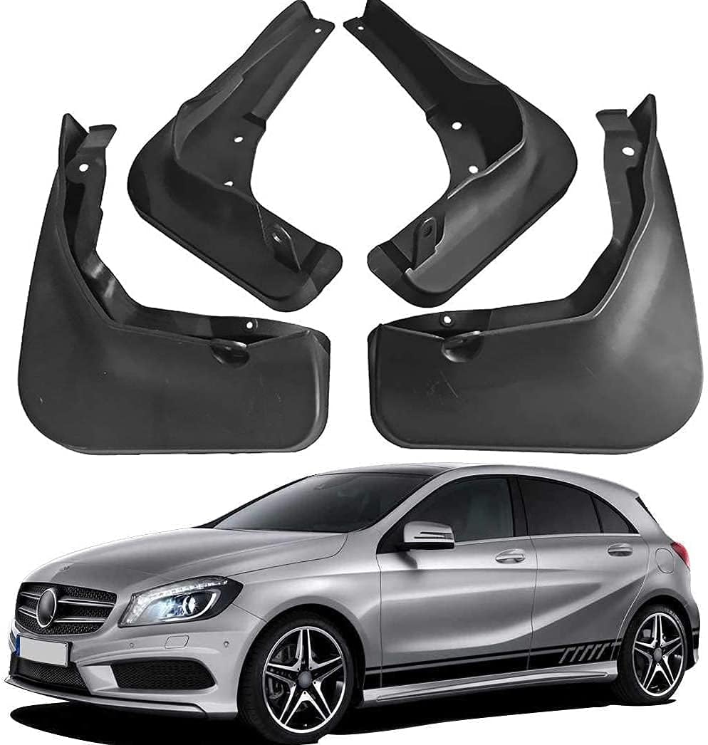 Auto-Schmutzfänger Kompatibel für Mercedes Benz A-Class W176 2013 2014 2015 2016 2017 2018 W177 2019-2020 A160 A180 A200, Auto Vorne Hinten Schmutzfänger Mud Flaps Auto Spritzschutz Reifenschutz von wmcxd