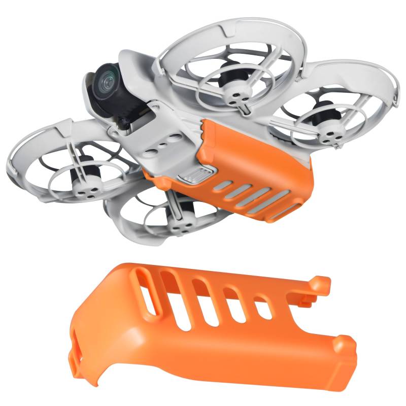 Fahrwerk für DJI Neo Leichte Landing Gear Zubehör Drone Batterieschutz Case Cover 2-in-1 für DJI Neo Drone (Orange) von worahroe