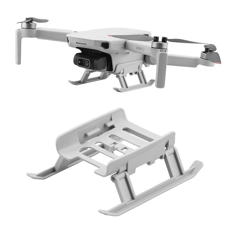 Landing Gear Erweiterungen Faltbare für DJI Mini 4k Mini 2/Mini SE/Mavic Mini Drone Zubehör Landegestell Landefüße Erweiterte Beinzubehör Grau von worahroe