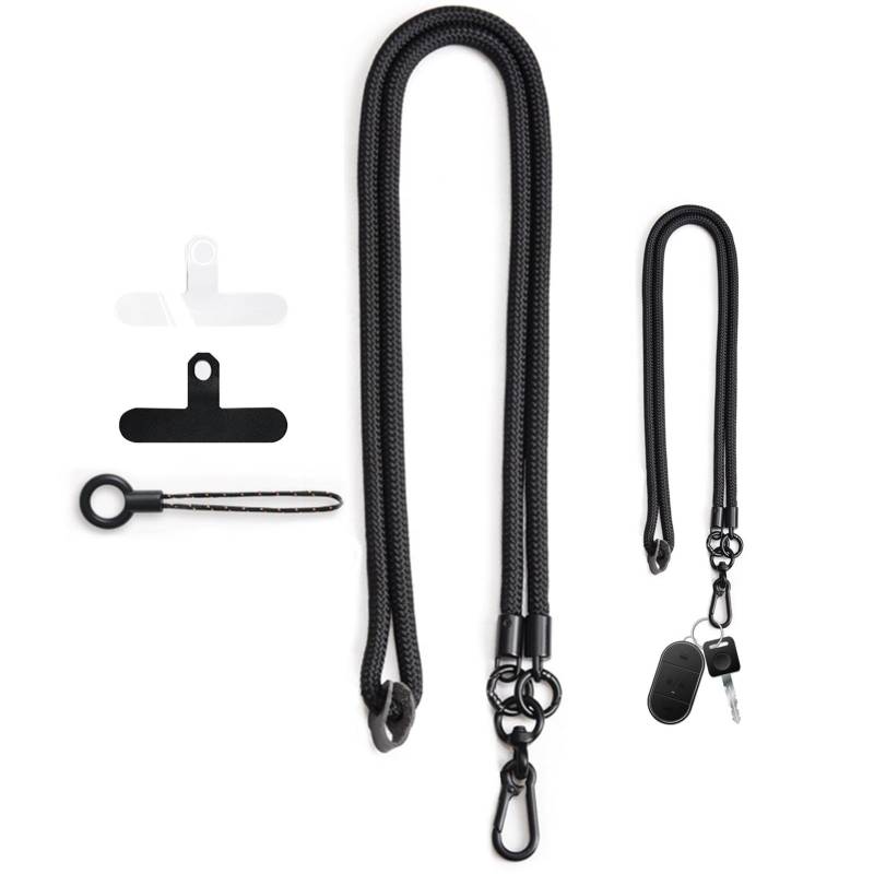 wqibq Umhängegurt für Handy, Handy-Lanyard - Anti-Verlust-Handy-Umhängeband, Handy-Umhängeband,Tragbares Umhängeband mit Umhängeband, Handy-Lanyard mit Metallschnalle von wqibq