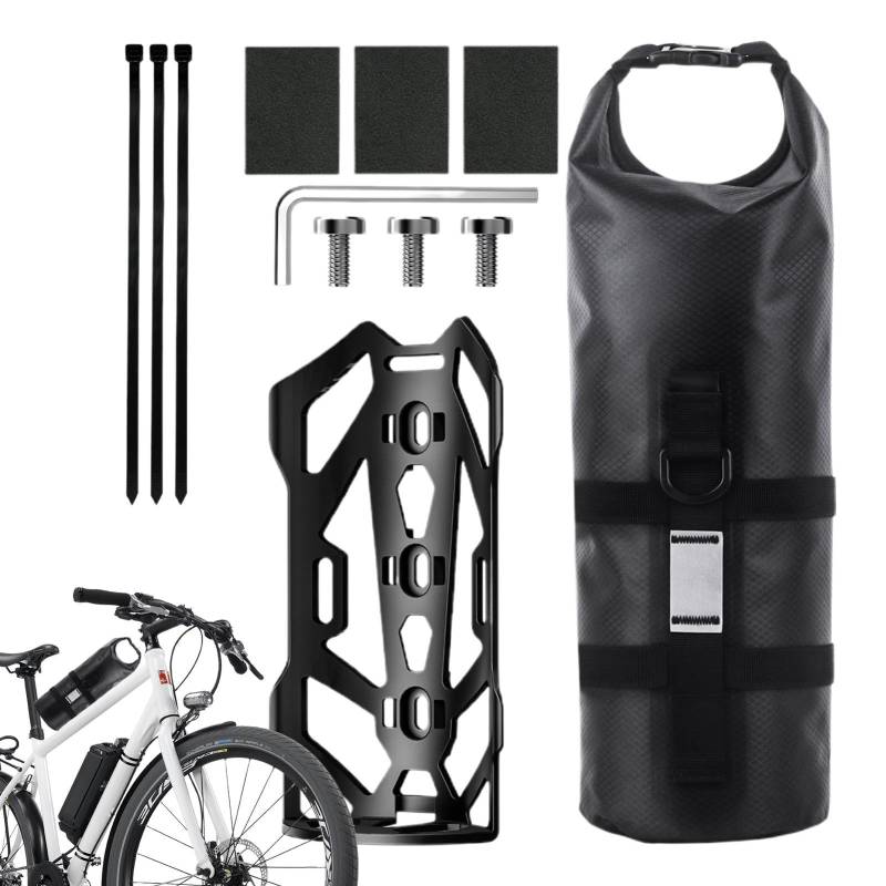 wqibq Umhängetasche für Fahrrad, Fahrradträger und Taschen 5 l, Satteltasche, Fahrradgabeltasche, vielseitig mit reflektierenden Streifen, für Reiten in der Stadt, Radfahren, von wqibq