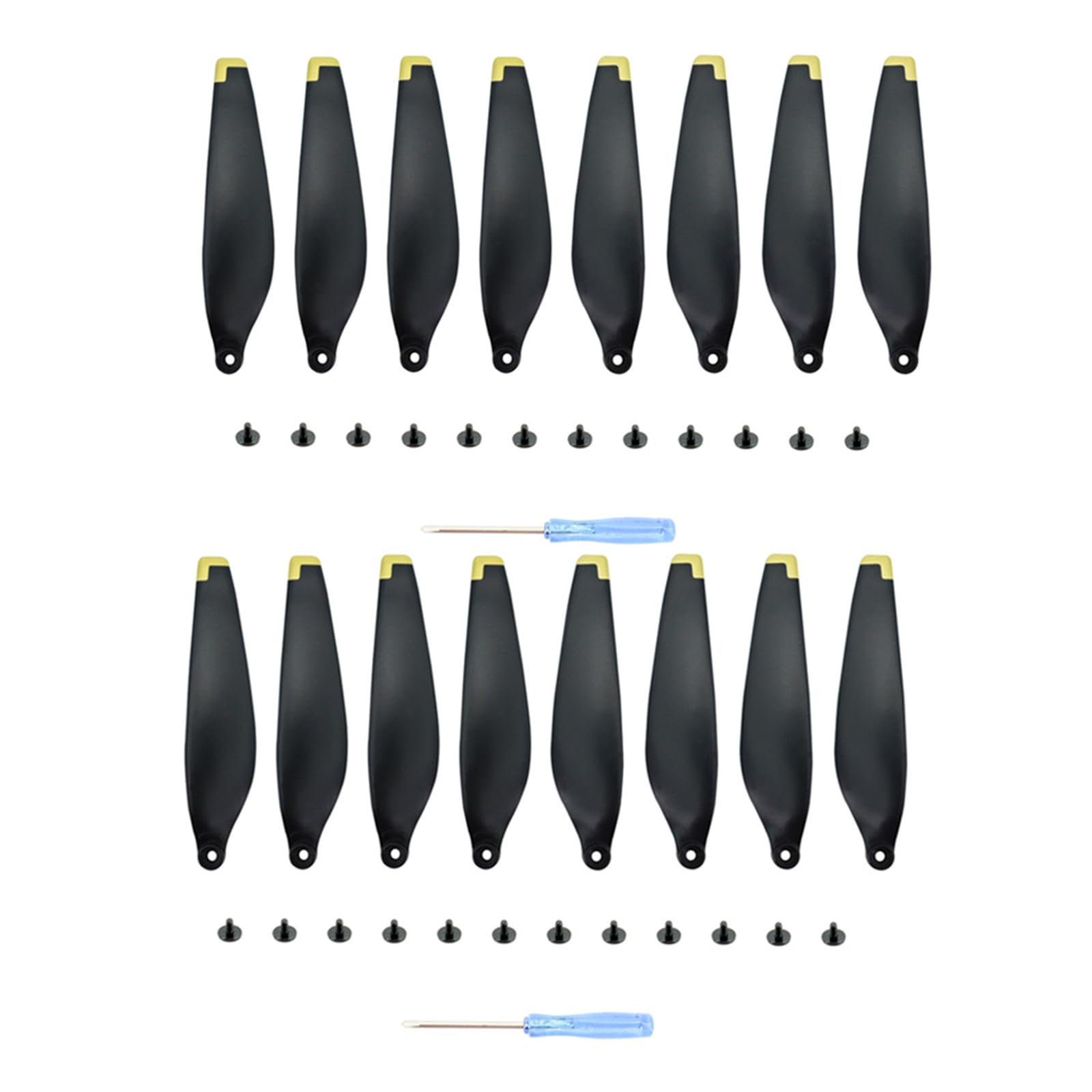 Wtohoby 4 Paar Ersatz 6030F Propeller für DJI Mini 4 Pro/Mini 3 PRO Drohne 16pcs Blade Props Quick-Release Propeller Wing Fans Spare Quadcopters Aircraft Drone Accessory von wtohoby