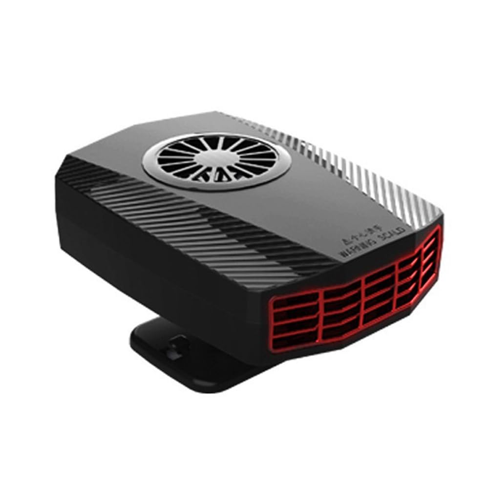 wudoo Heizlüfter Fürs Auto, 150 W, Schneller Heiz- und Kühllüfter, Tragbarer Windschutzscheiben-Defogger und -Defroster für Auto, SUV, Wohnmobil von wudoo