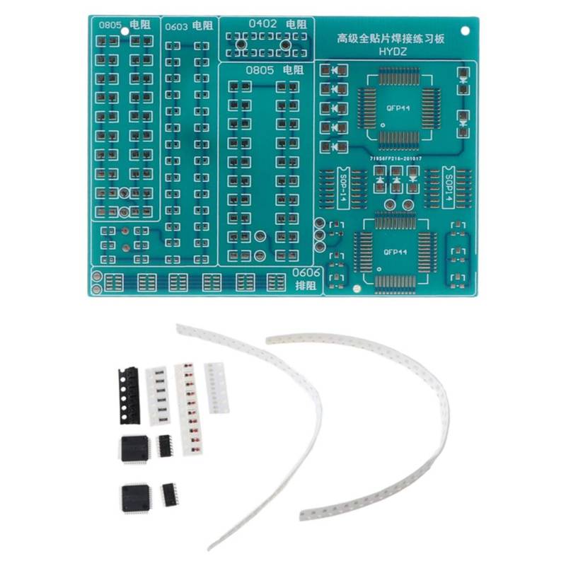 Professionelles Komponenten-Schweiß-Übungsbrett, Lötfähigkeitstraining, LED-Transistor-Set von xbiez