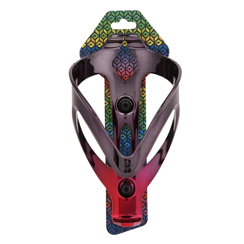 Fahrrad-Wasserflaschenhalter-Unterstützung, galvanisches Fahrradzubehör für Mountainbike, Rennrad (Black Red) von xctopest