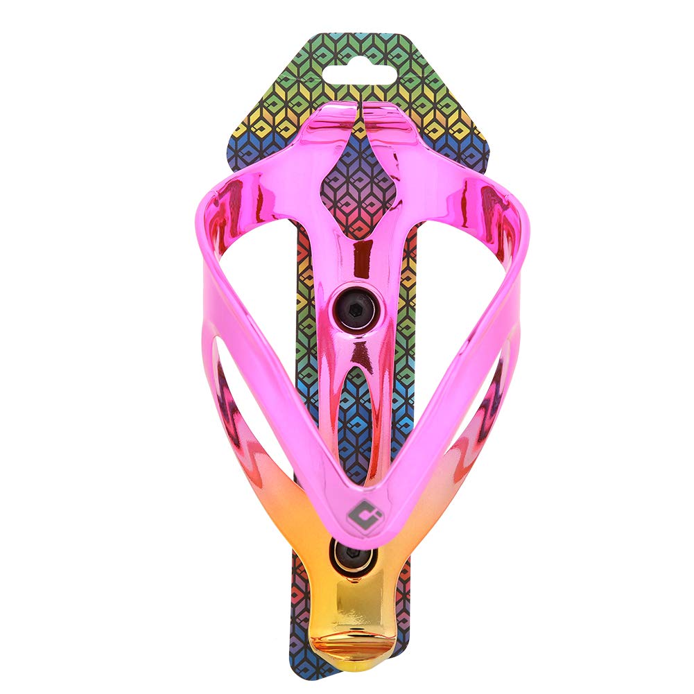 Fahrrad-Wasserflaschenhalter-Unterstützung, galvanisches Fahrradzubehör für Mountainbike, Rennrad (Pink Gold) von xctopest